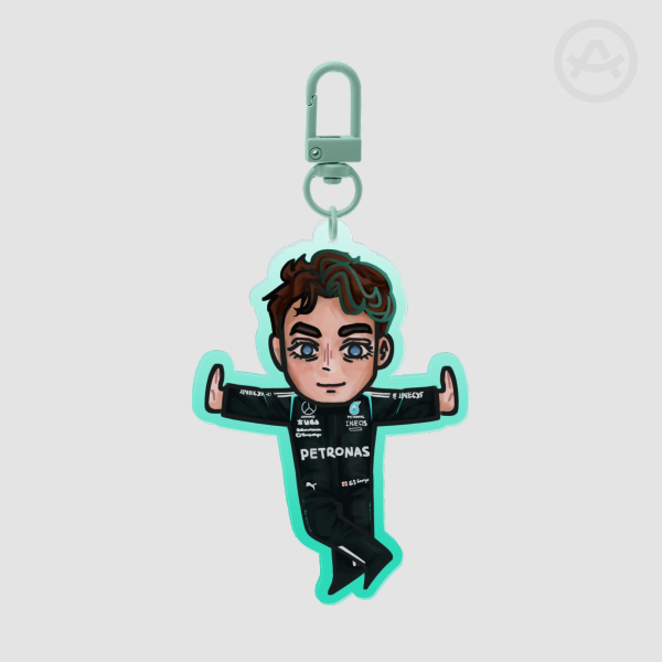 F1 George Russell Acrylic Keychain