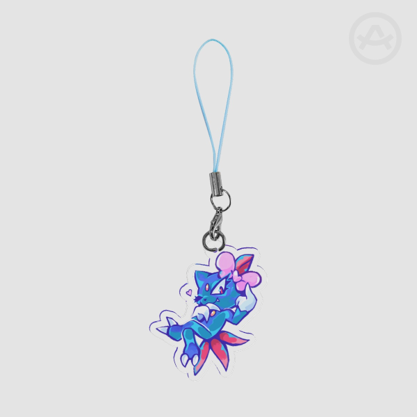 Bow Sneasel Phone Charm Clear Acrylic Keychains