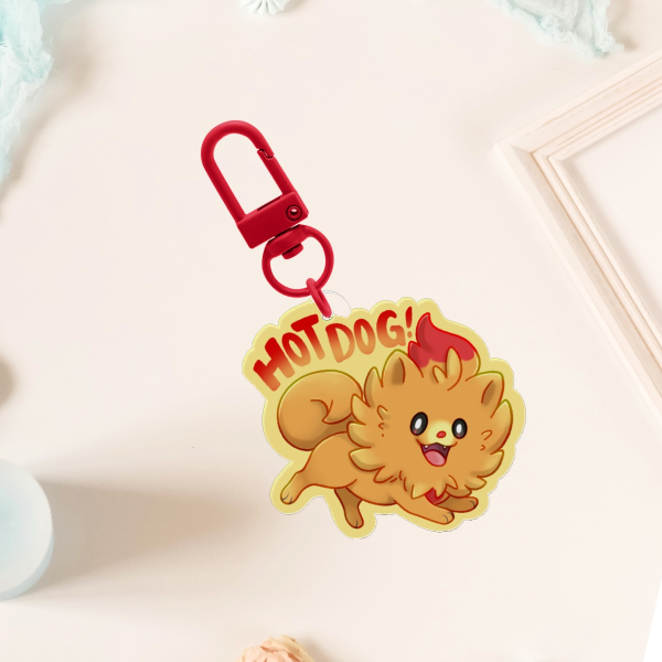 Pombon Hot Dog Acrylic Charm