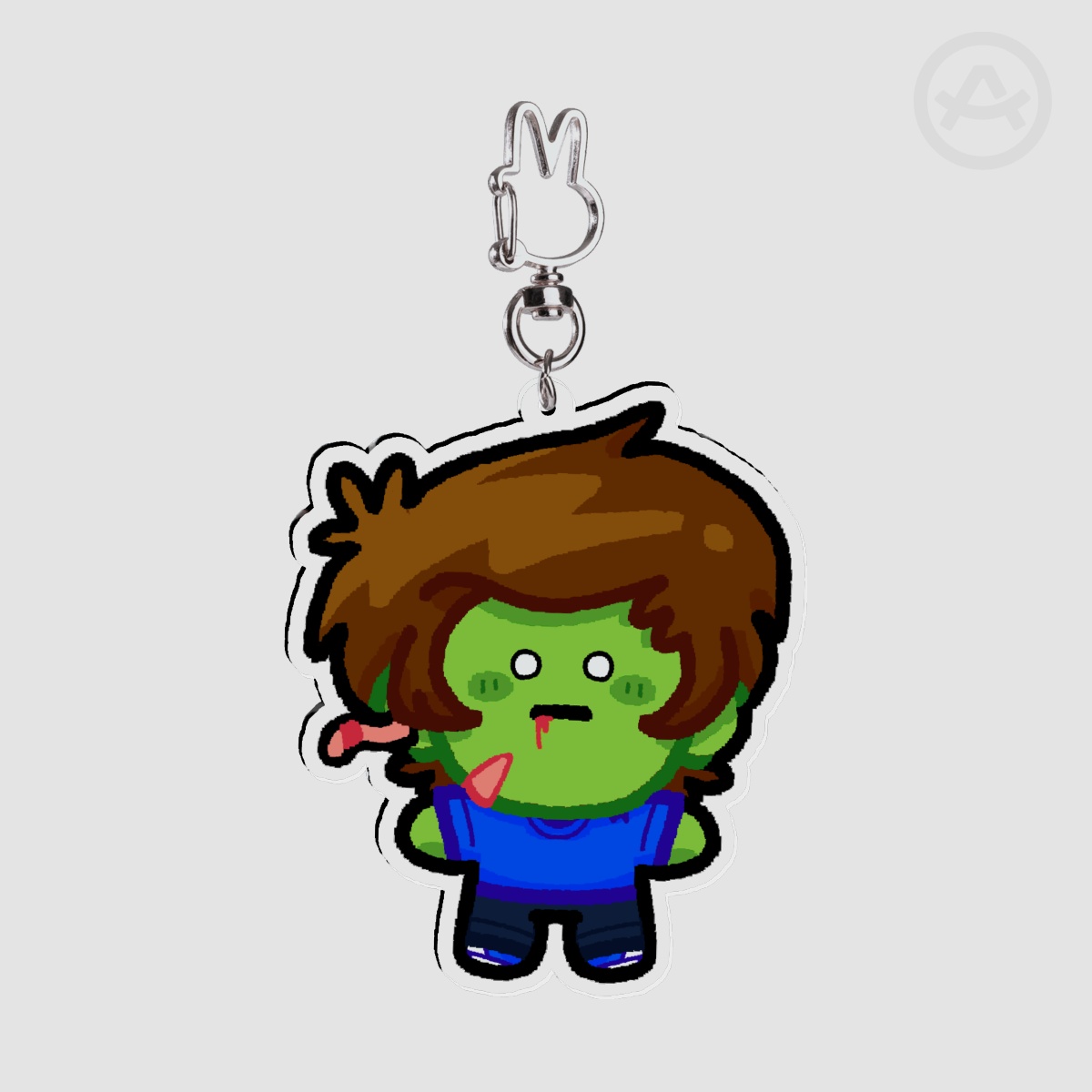 zombiebenders zach chibi keychain