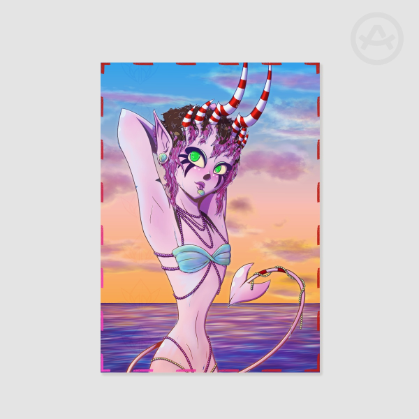Candy Summer Beach Poster
