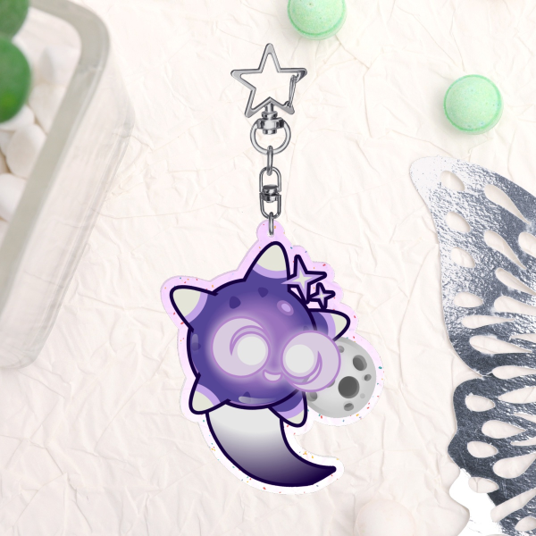 Purple Minior // Pokemon Keychain