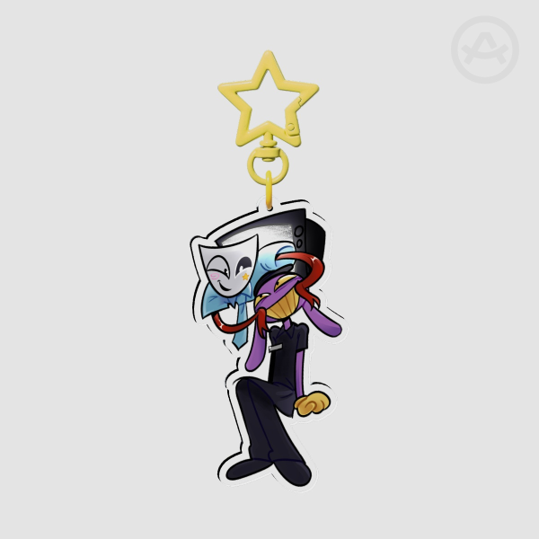 Ribbun Clear Acrylic Keychain