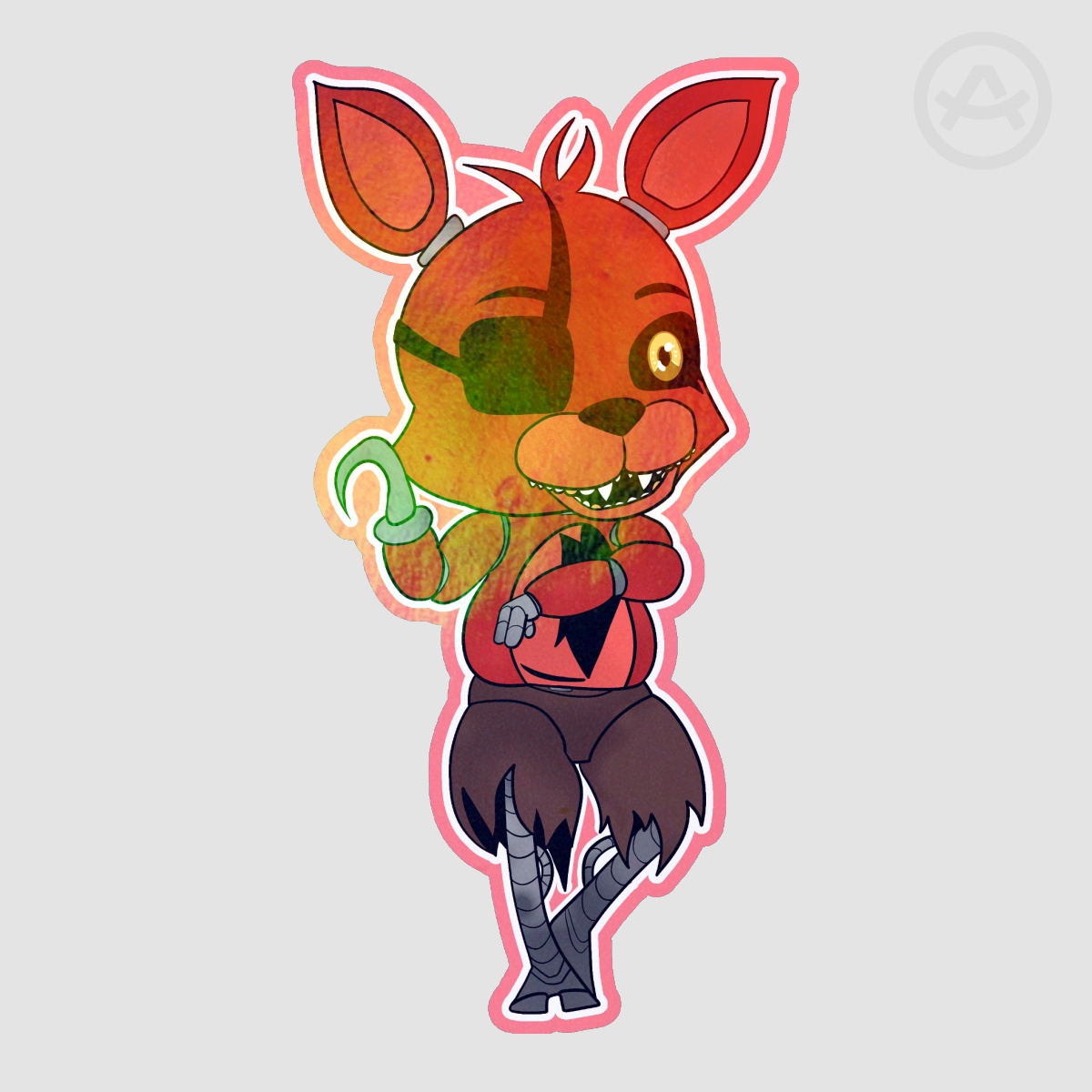 FNAF Foxy the Pirate Fox Holo Sticker