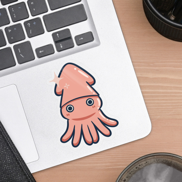 Vinyl Die Cut Stickers - Squid