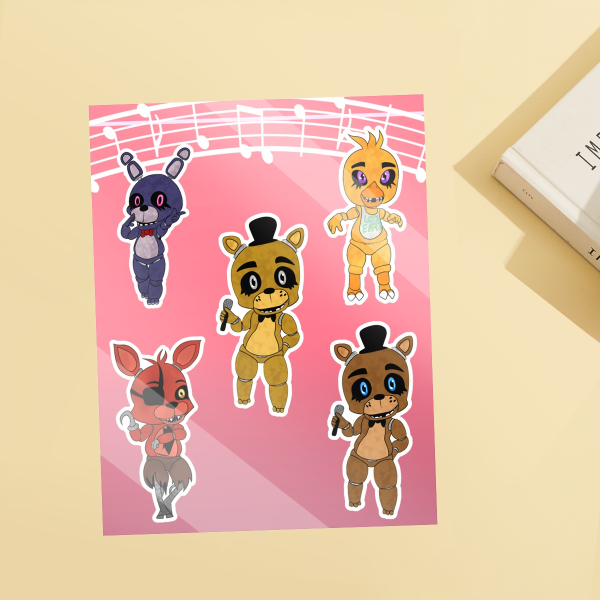 FNAF Sticker Sheet