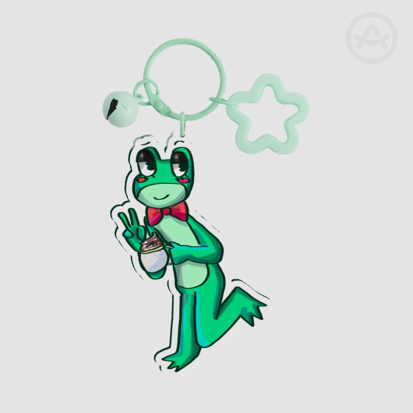 ribbit keychain