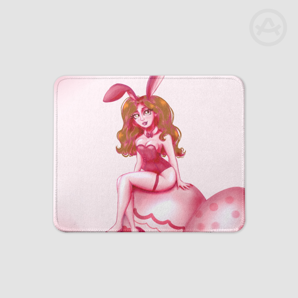 Oce Bunny Suit Square Mouse Pad