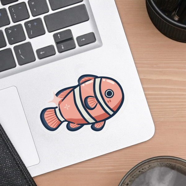 Vinyl Die Cut Stickers - Clown fish