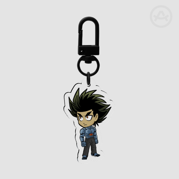 Cyborg Kale Chibi Clear Acrylic Keychains