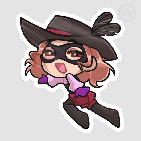 Haru/Noir (Mask) Sticker