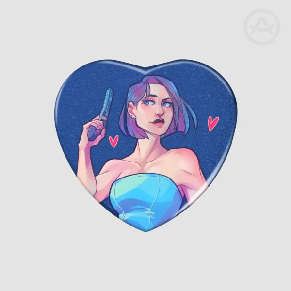 Jill Heart Holo Badge