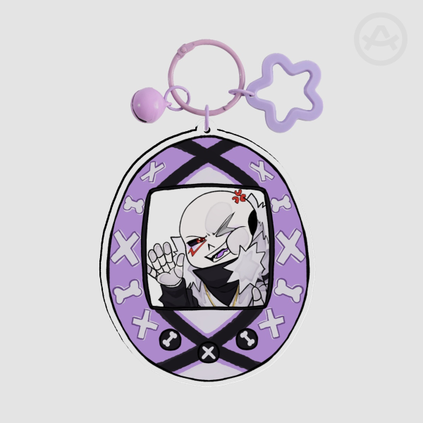 Cross Acrylic Tamagotchi Keychain - UTMV