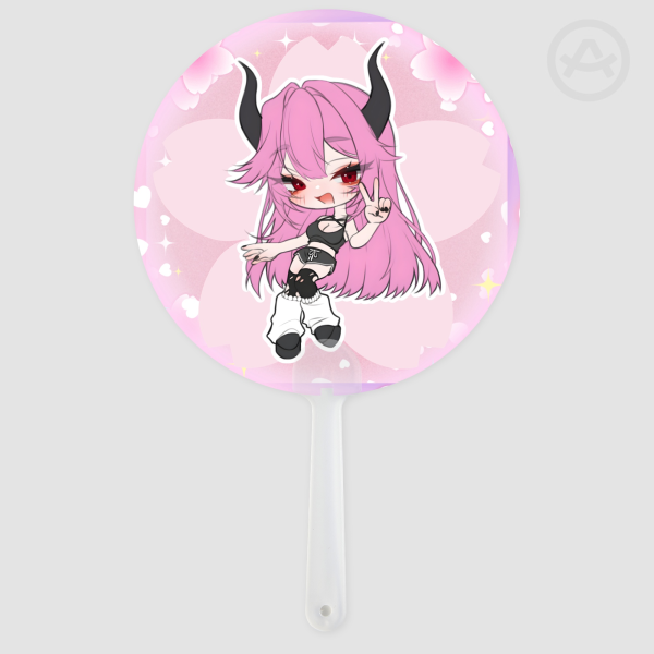 Transparent Hand Fan - 6.61""(168mm)