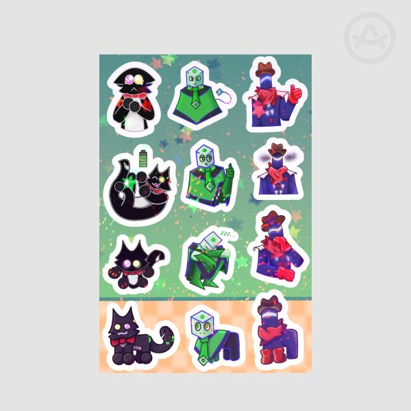 Mike Trio sticker sheet