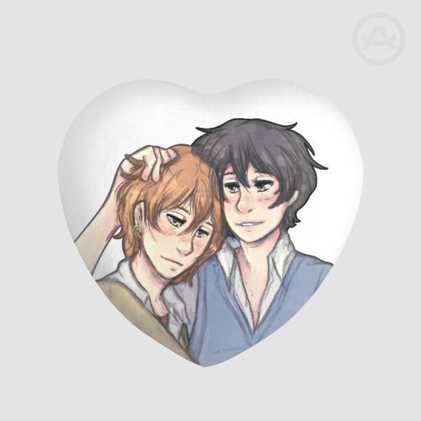 Sasaki And Miyano Plush Heart Pin