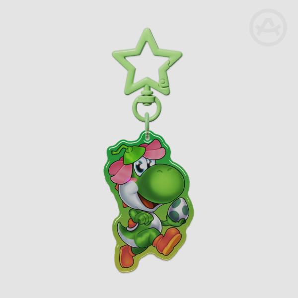 Epoxy Clear Acrylic Keychains glitter