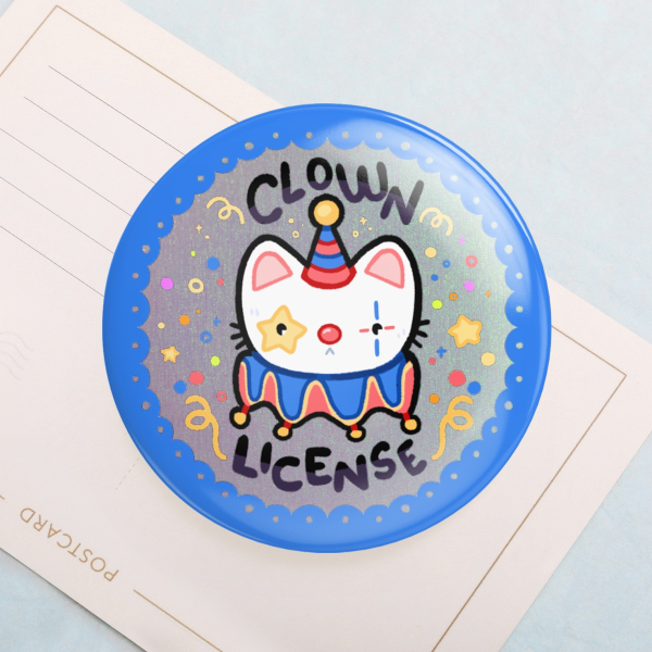 Clown License badge
