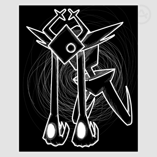 Roaring Knight Clear Die Cut Sticker