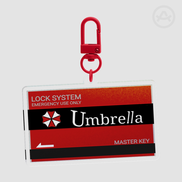 'Umbrella Lab Card Key' Keychain ☂︎