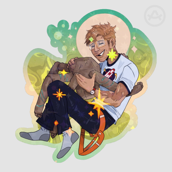 Project Hail Mary : Grace Rocky Hug Sticker