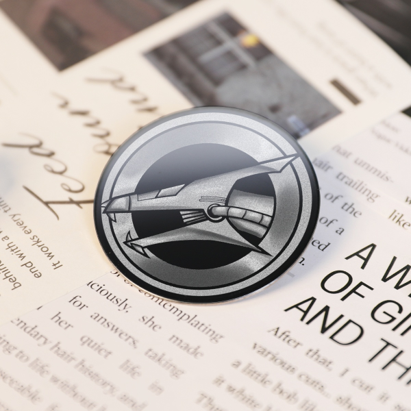 Cyber Style Metal Badge