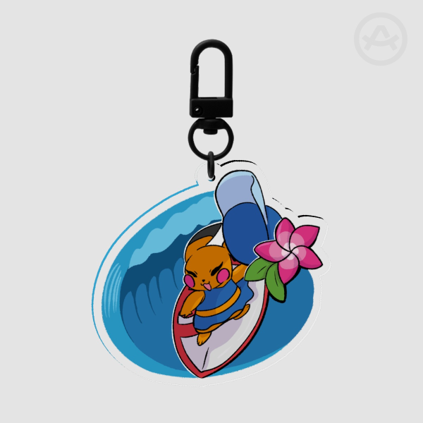 Wavychu keychain