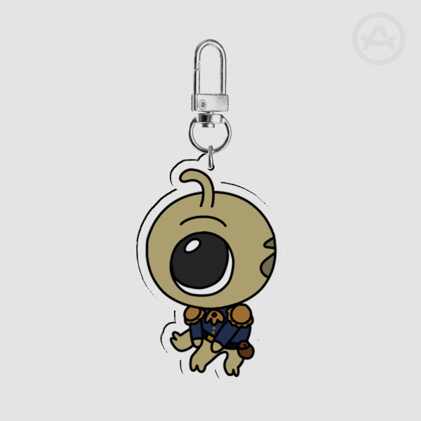 Chibi Pleakley Blue Keychain