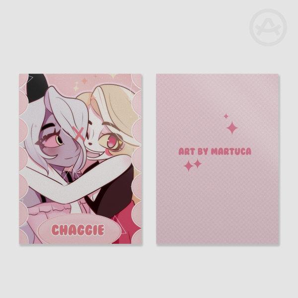 Chaggie hazbin hotel - matte paper fancard