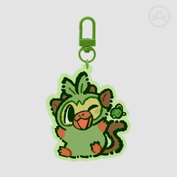 Grookey Keychain
