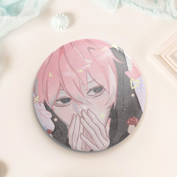 Tamon's B Side Gloomyhara Pearlescent Round Badges (Button Pins)