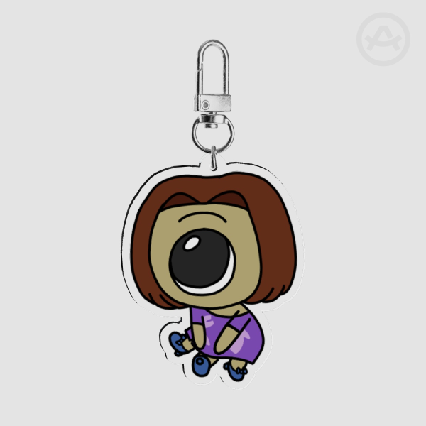 Chibi Pleakley Purple Keychain