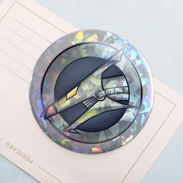 Royal Cyber Style Holographgic Badge