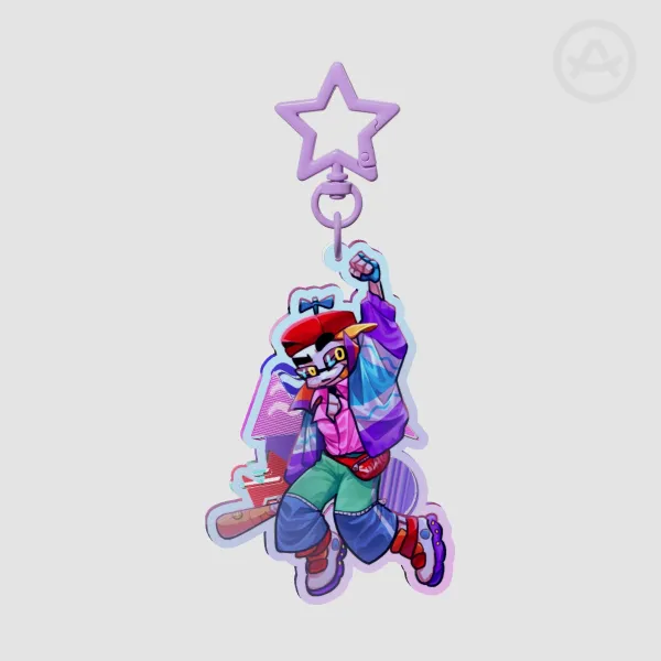 Fresh! Sans Rainbow Acrylic Keychain