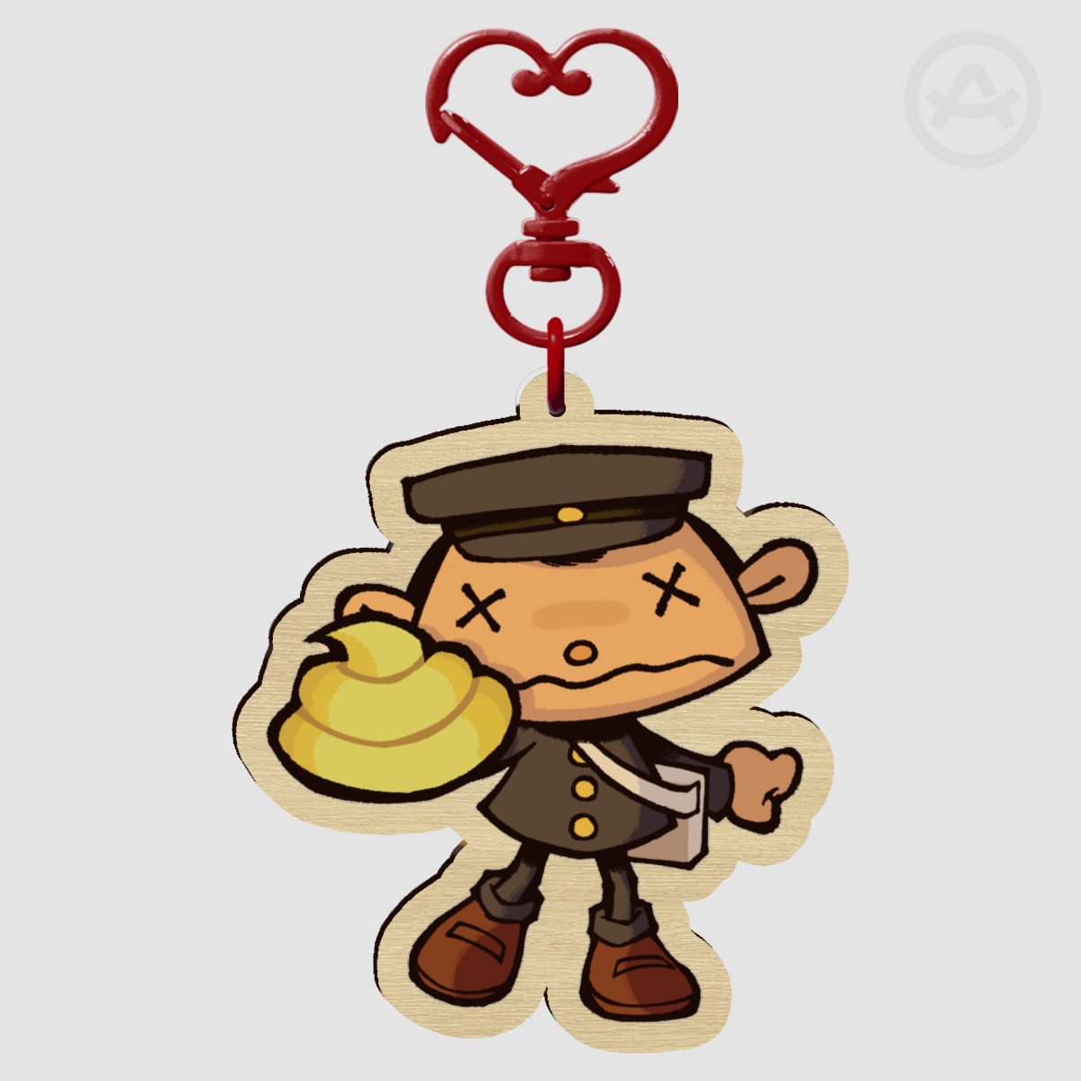 Recieved "Big Poopie"! wood keychain