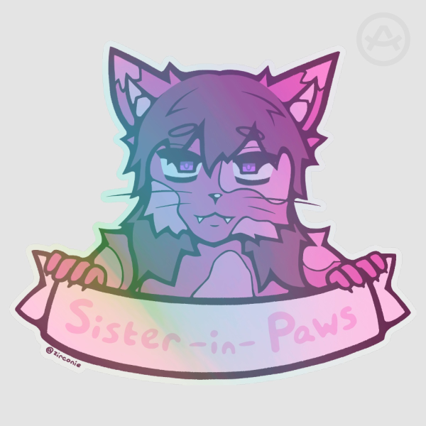 Sister-in-Paws Sticker
