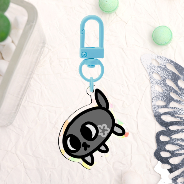 Pebble Doggy Keychain