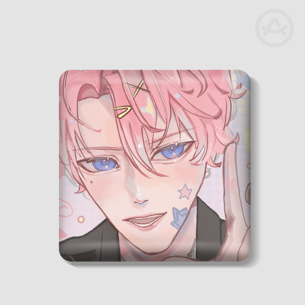 Tamon's B Side Rectangular PU Badges - 2.28"(58mm)