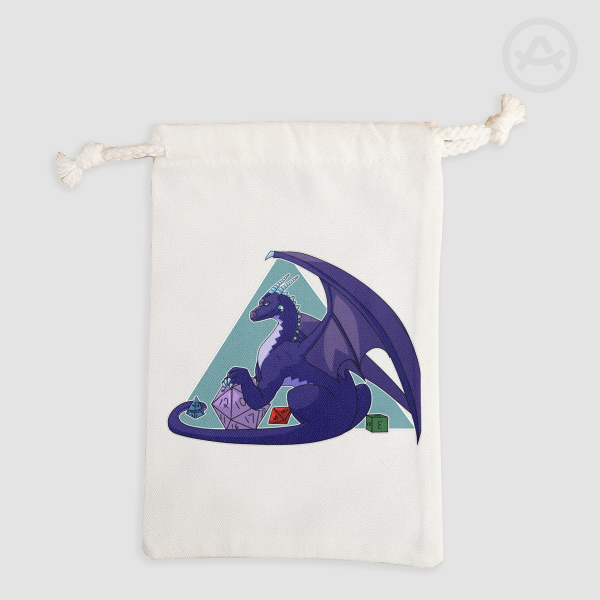 Dice Dragon - Drawstring Pouch