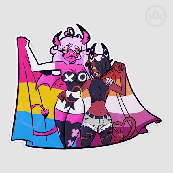 salliemayday pride sticker Die Cut Stickers