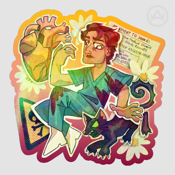 Spring Dan Cain Re-Animator Sticker