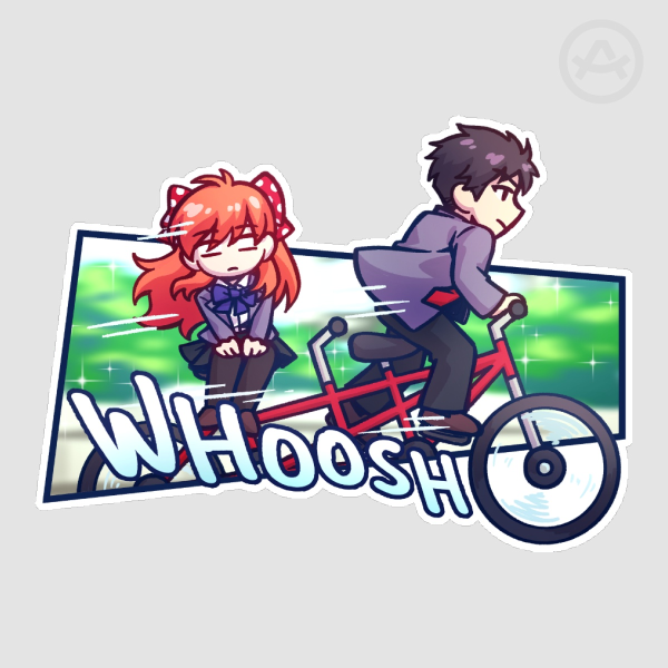 Gekkan Shoujo Nozaki-kun - Tandem Bike Sticker