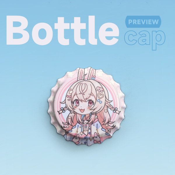 Chibi Pippa Bottle Cap Badge