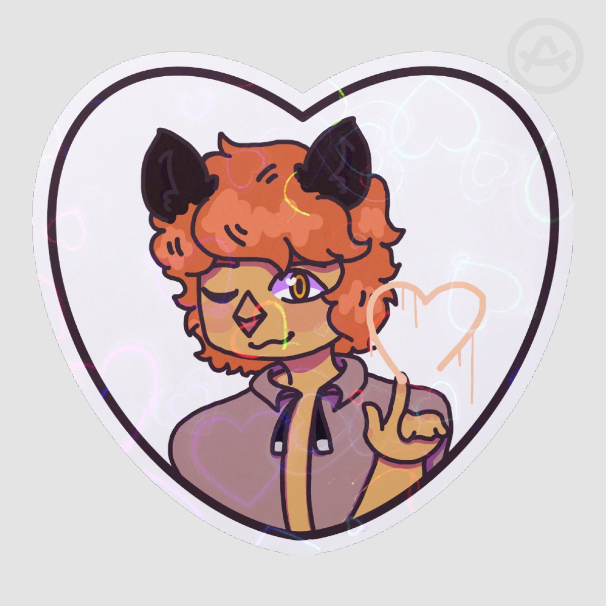 Kai Heart Sticker