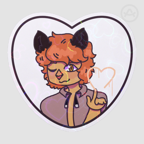 Kai Heart Sticker