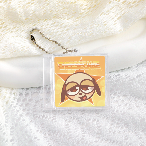Cheesecake CD Keychain