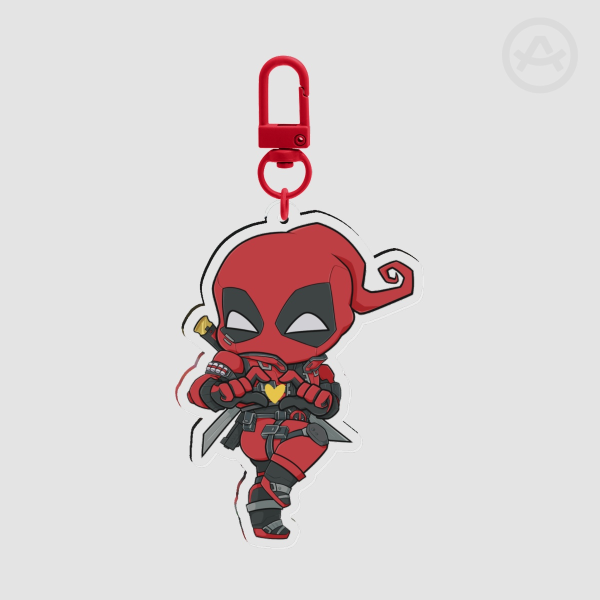 Deadpool Clear Acrylic Keychain!