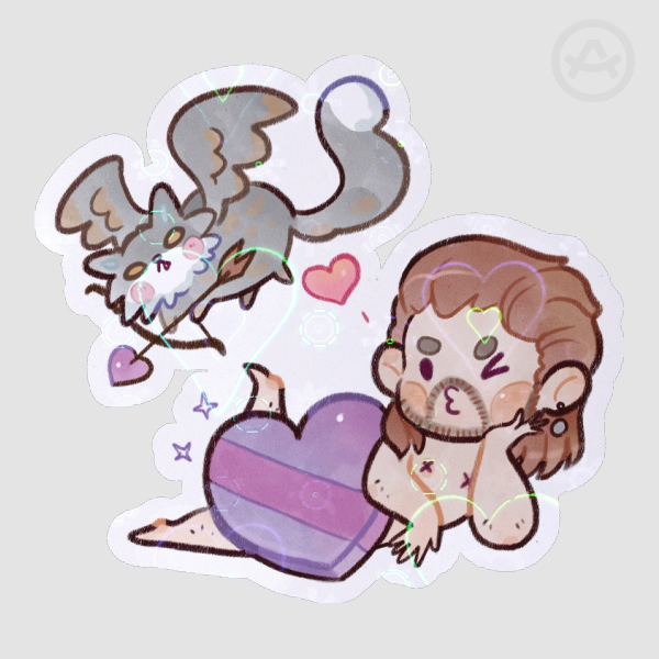 Gale - Holo hearts Sticker