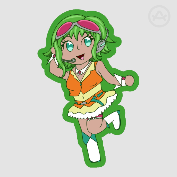 VOCALOID2 Megpoid Gumi Die Cut Sticker