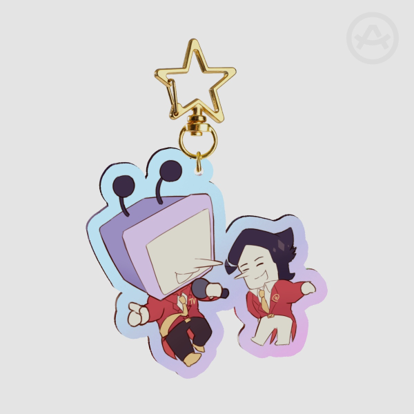 Bigshot Era Spamtenna Holographic Acrylic Keychain